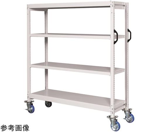 64-9492-14 中軽量キャスターラックGSR型（ウレタン車・4輪自在