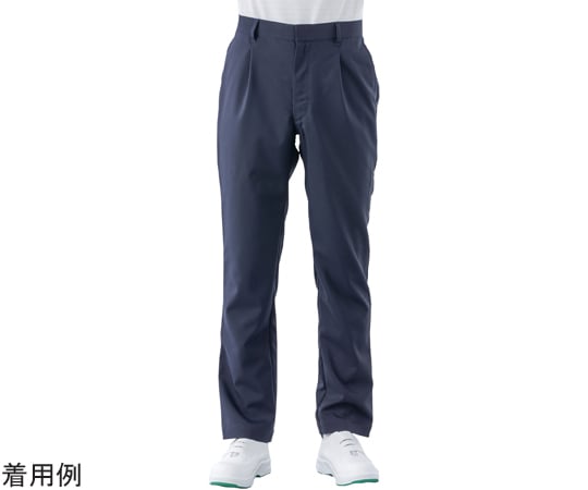 68-5084-74 ハイブリッド裾上げいらずアクティブパンツ 紺 タックあり