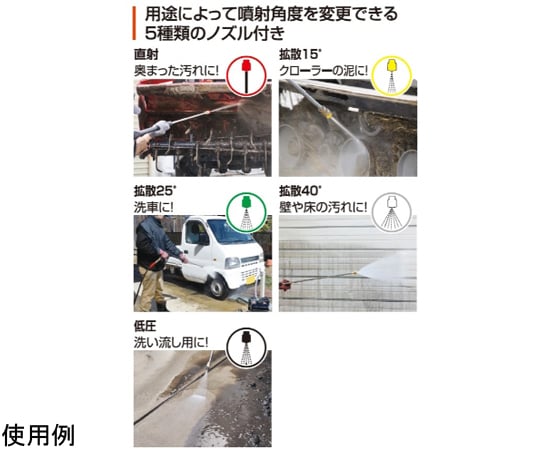68-5571-57 エンジン式高圧洗浄機 キャリー付 最高圧力17MPa JCE-1710