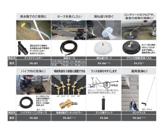 68-5571-57 エンジン式高圧洗浄機 キャリー付 最高圧力17MPa JCE-1710
