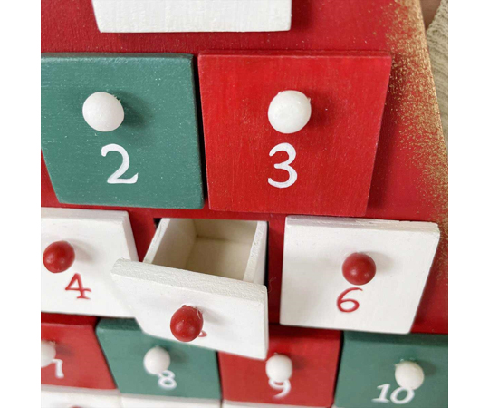 木製アドベントカレンダー サンタ 幅32.5cm 48-86-3-1 - as kitchen