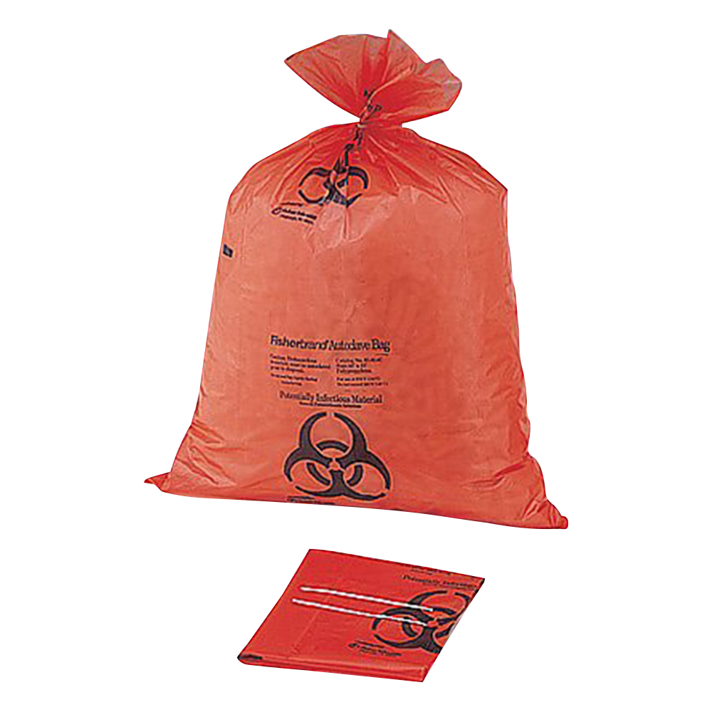 7-5324-04 滅菌表示付オートクレーブバッグ オレンジ 970×1190×0.05mm