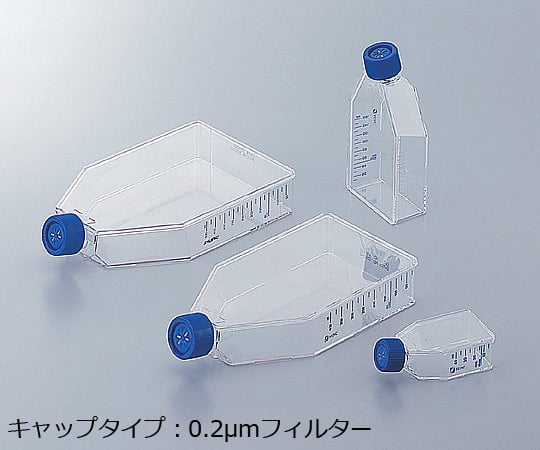 1-7365-02 イージーフラスコ 25cm2（0.2μmフィルターキャップ）1箱（10