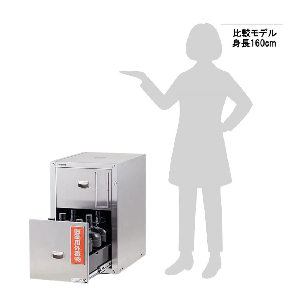 3-5823-36 セフティキャビネット ガロン瓶用 庫内エポキシコーティング