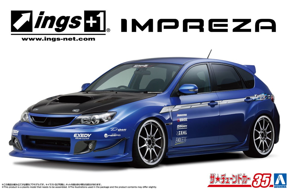 1/24 ings GRB インプレッサ WRX STI '07 (スバル) - AOSHIMA SCALE