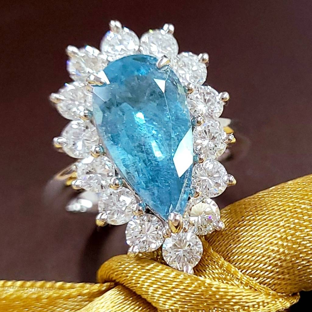 非加熱 ノーヒート ブラジル産 ネオンブルー 3.47ct 天然パライバ