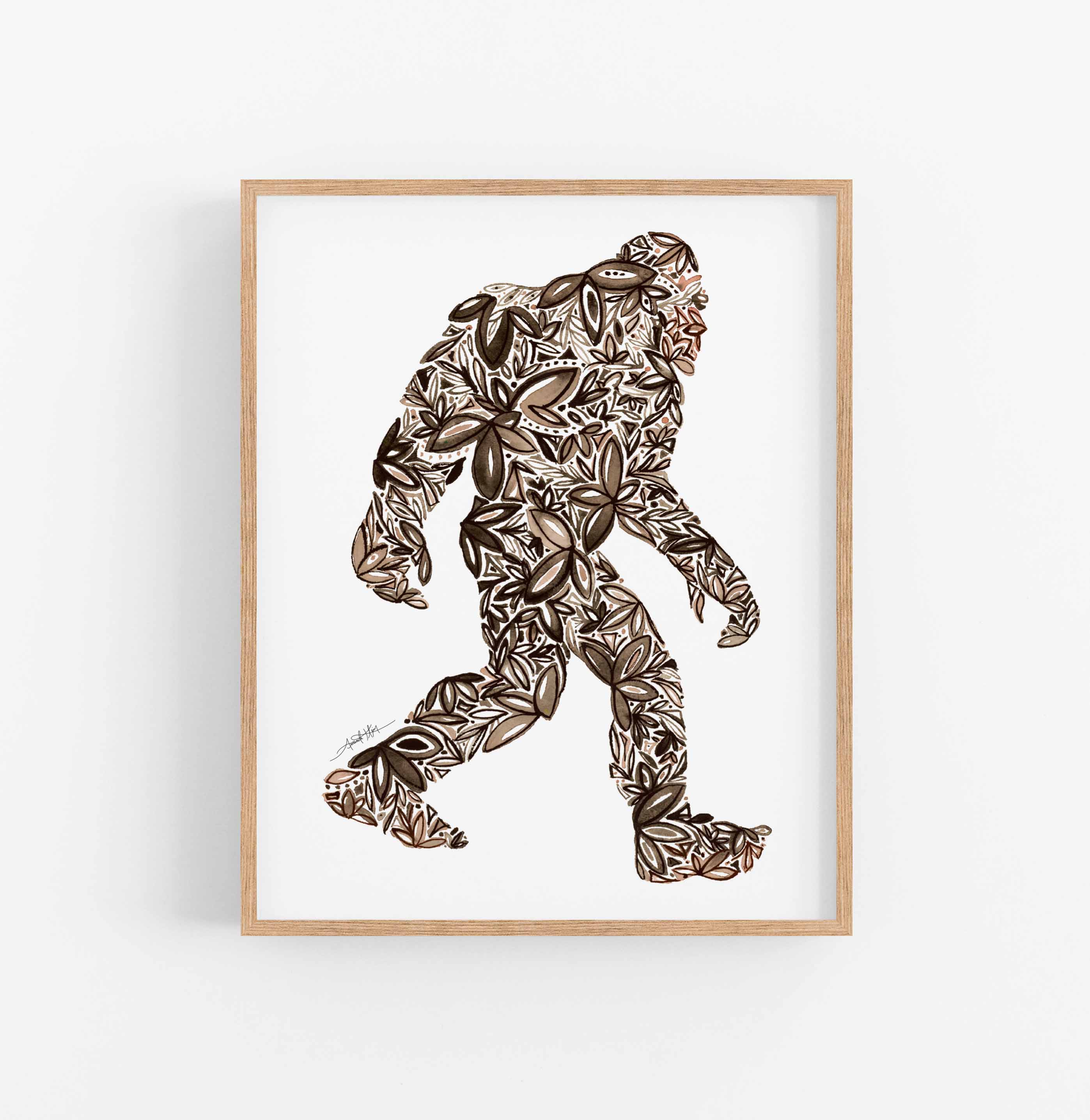 Bigfoot_WoodFrame_Print_252bd6