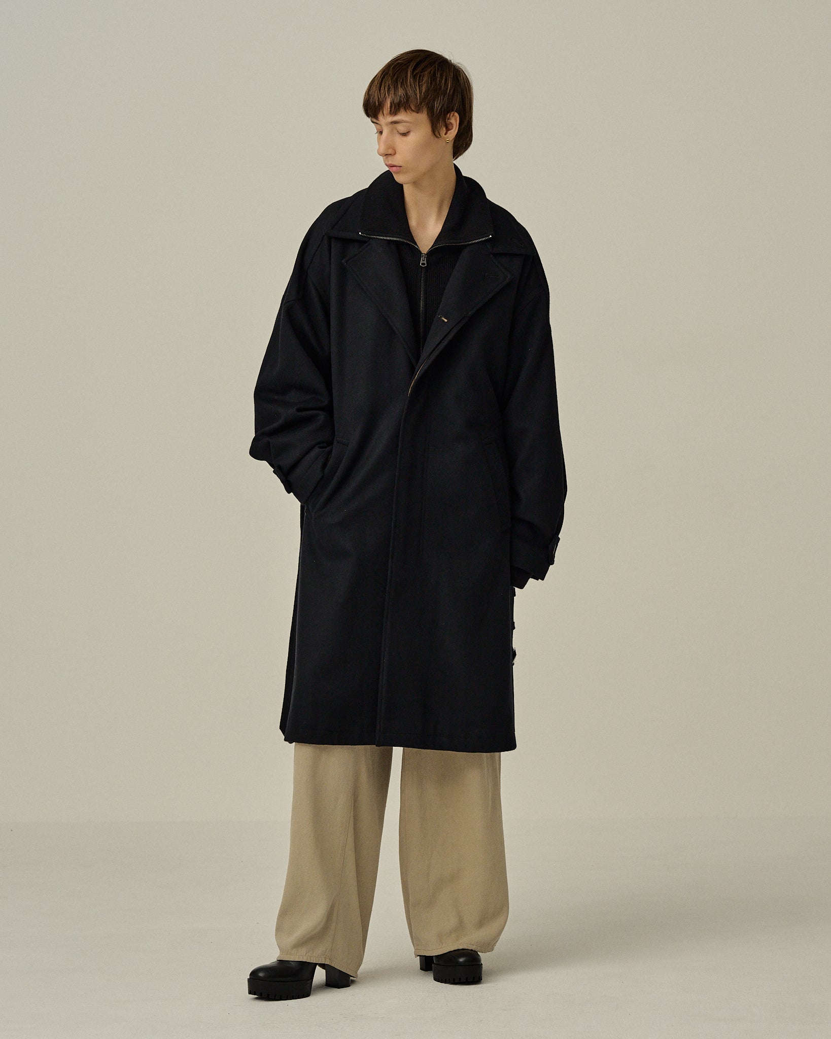 W/S/CA BALMACAAN COAT(BLACK) – ANCELLM