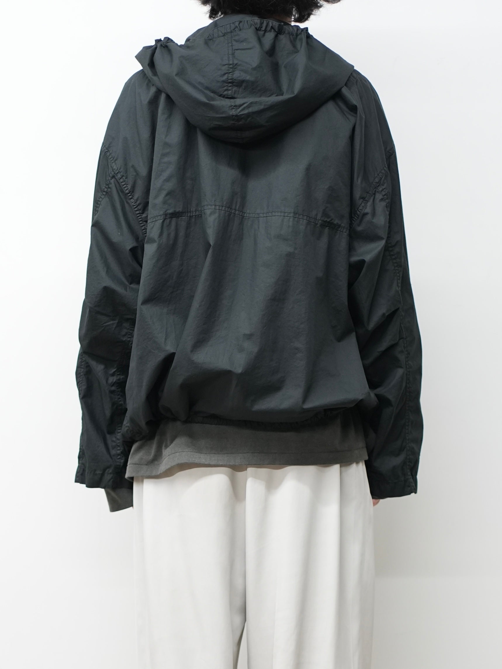 HOODED FIELD SHIRT JACKET(BLACK) – ANCELLM