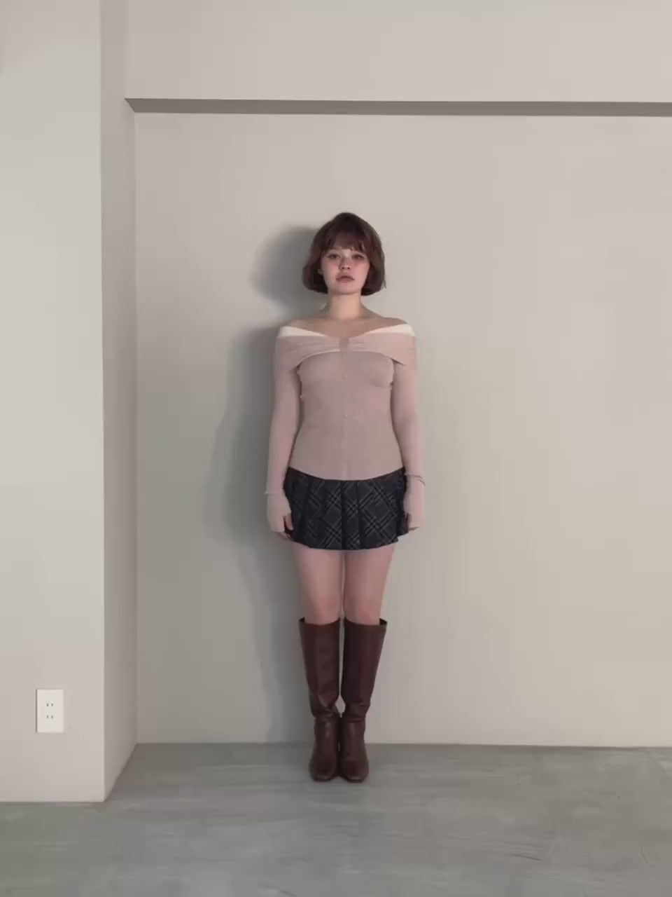 ANDMARY】Shannon tulle knit tops