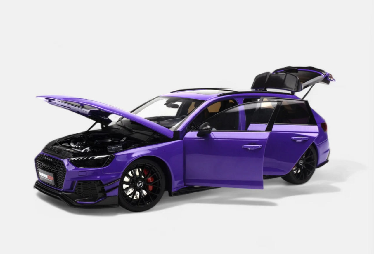 1:18 Audi A4 RS4 (B9) Avant SW DarwinPro -- Purple Metallic -- KILOWor