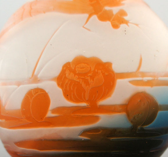 エミール・ガレ「蜻蛉文つる首花瓶」《アンティックかとう》