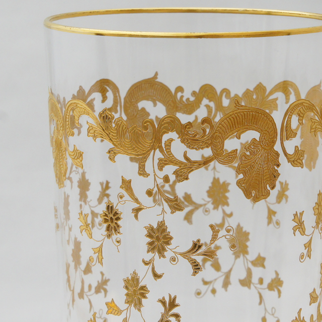 フランス「金彩 ハイボールグラス 高さ14cm（約340ml