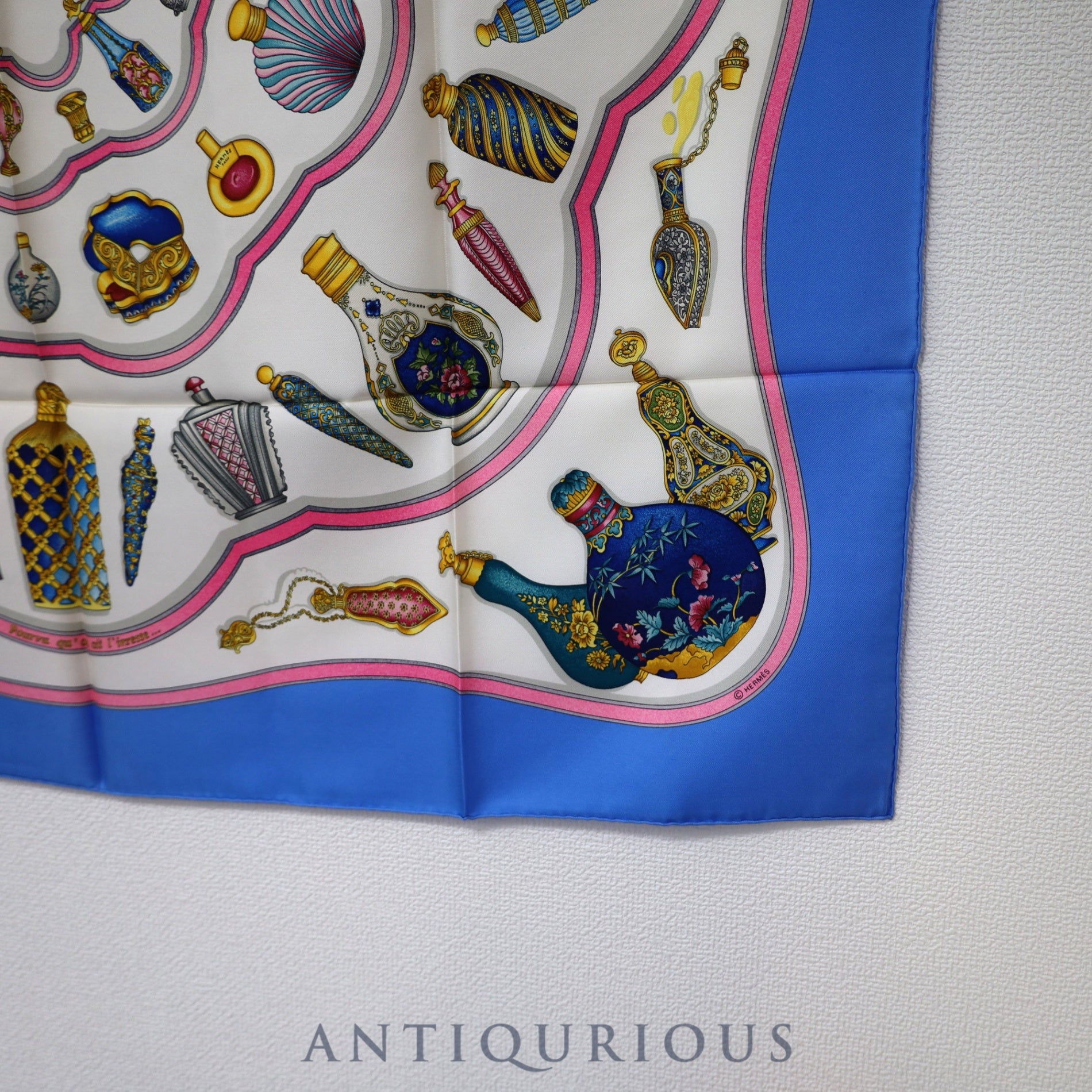 エルメス スカーフ カレ90 香水瓶 SILK100% | 東京銀座のヴィンテージ
