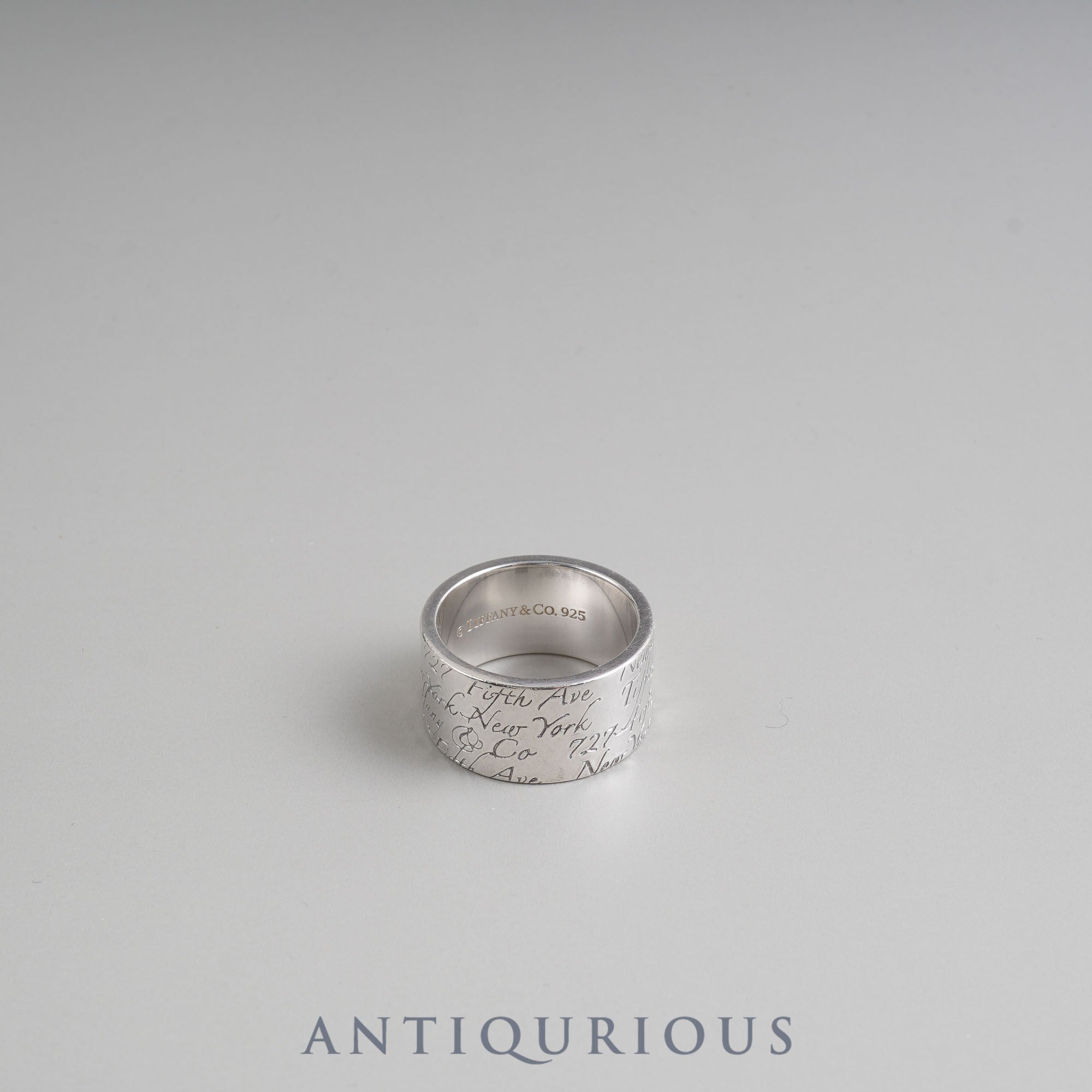 ティファニー リング ノーツ ワイド ニューヨーク SV925 箱 保存袋