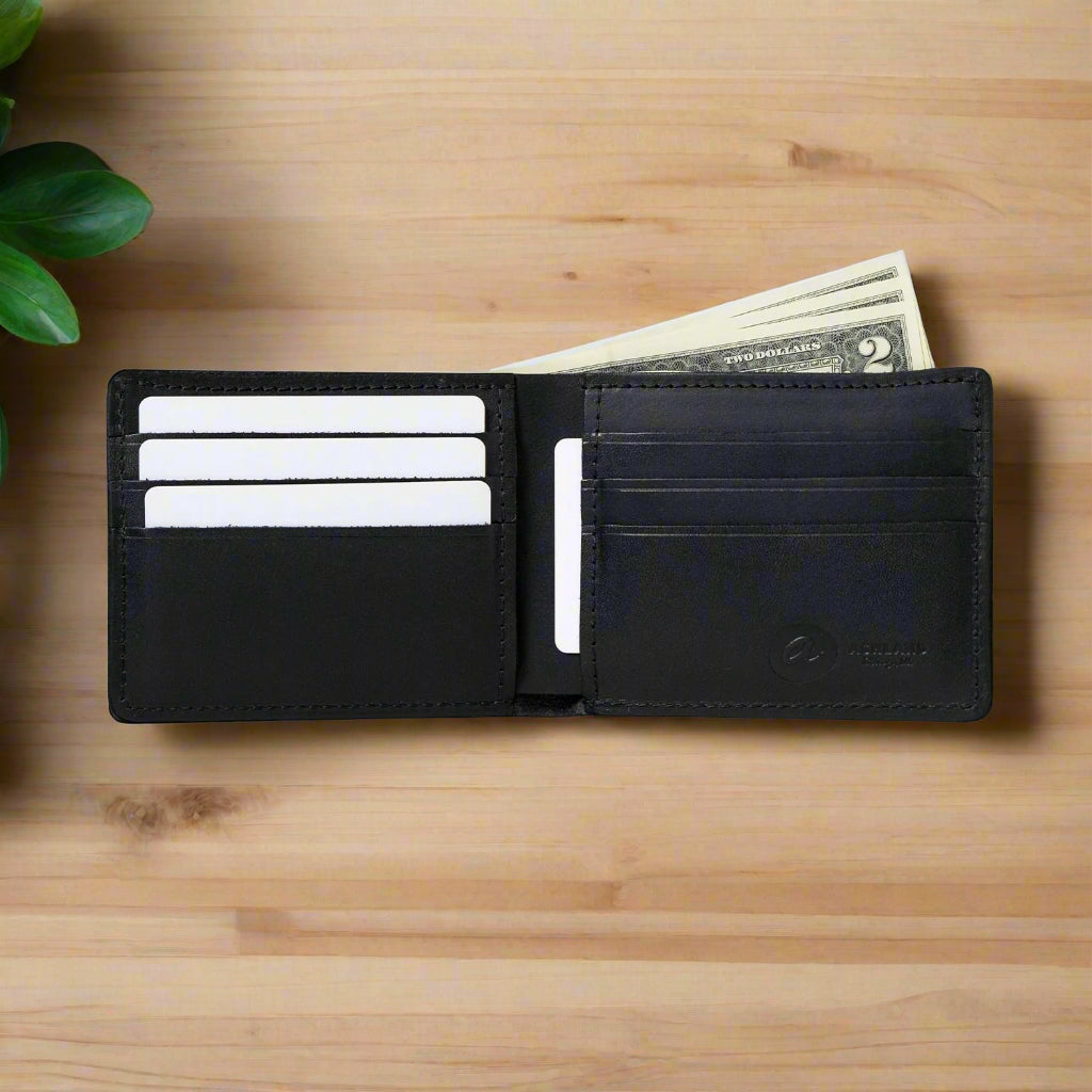 Johnny the Fox | Black Leather Wallet for Men | USA Made – Ashland