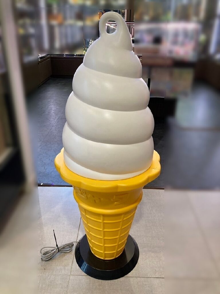 ◇TOMI ソフトクリーム型あんどん ライト スジャータ 本体のみ 中古 お