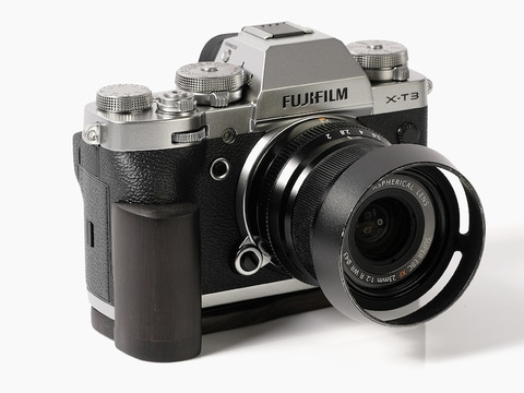 SHOTEN、「GR III」「X-Pro3」「X-T4」「X-T30」用などウッドグリップ6