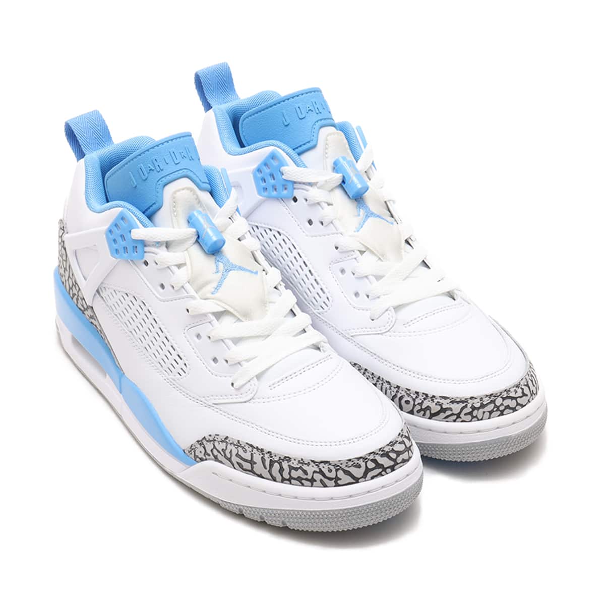 JORDAN BRAND JORDAN SPIZIKE LOW WHITE/UNIVERSITY BLUE-WOLF GREY