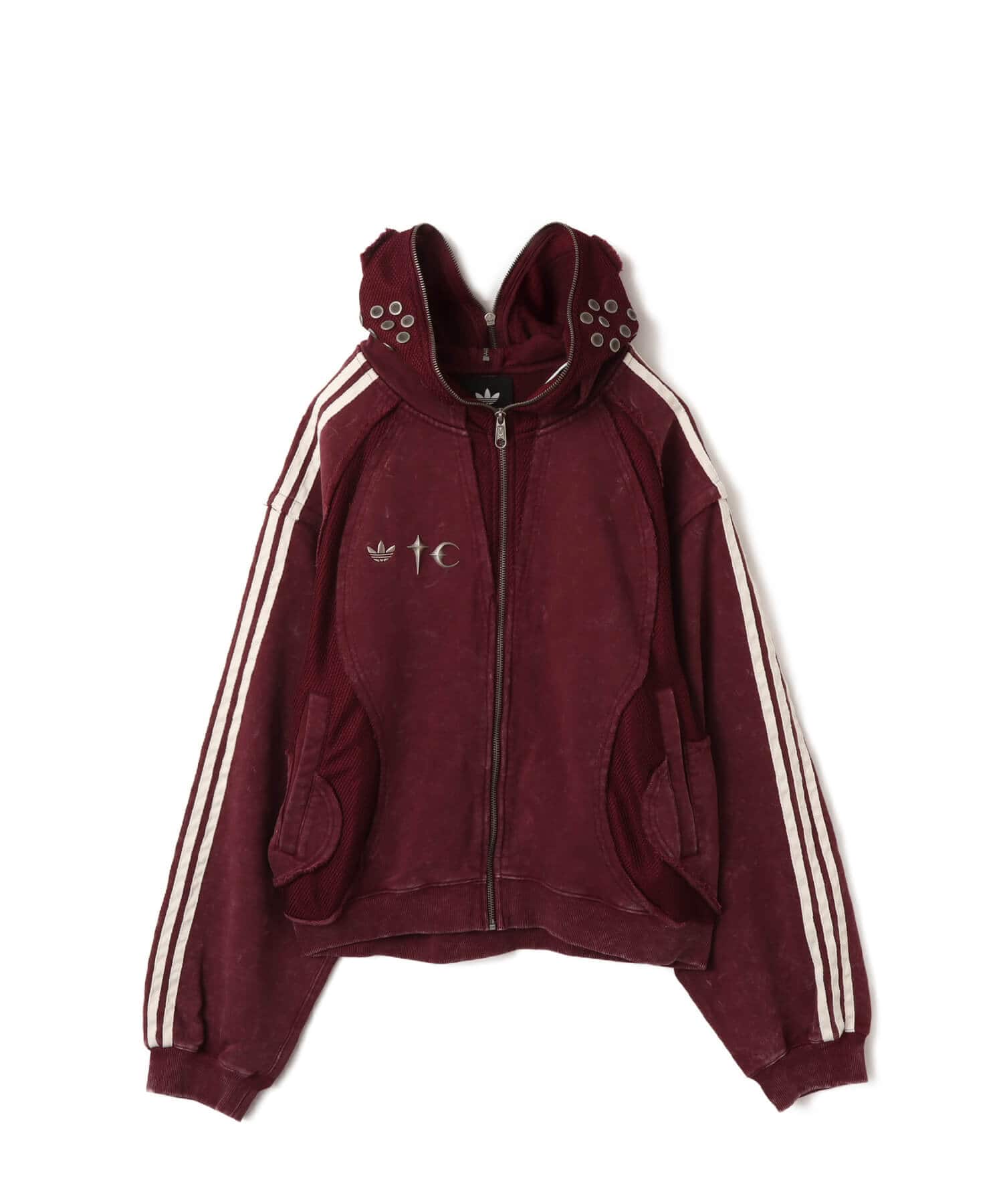 adidas THUG CLUB TEAMGEIST HOODED ZIP UP マルーン（アディダス サグ