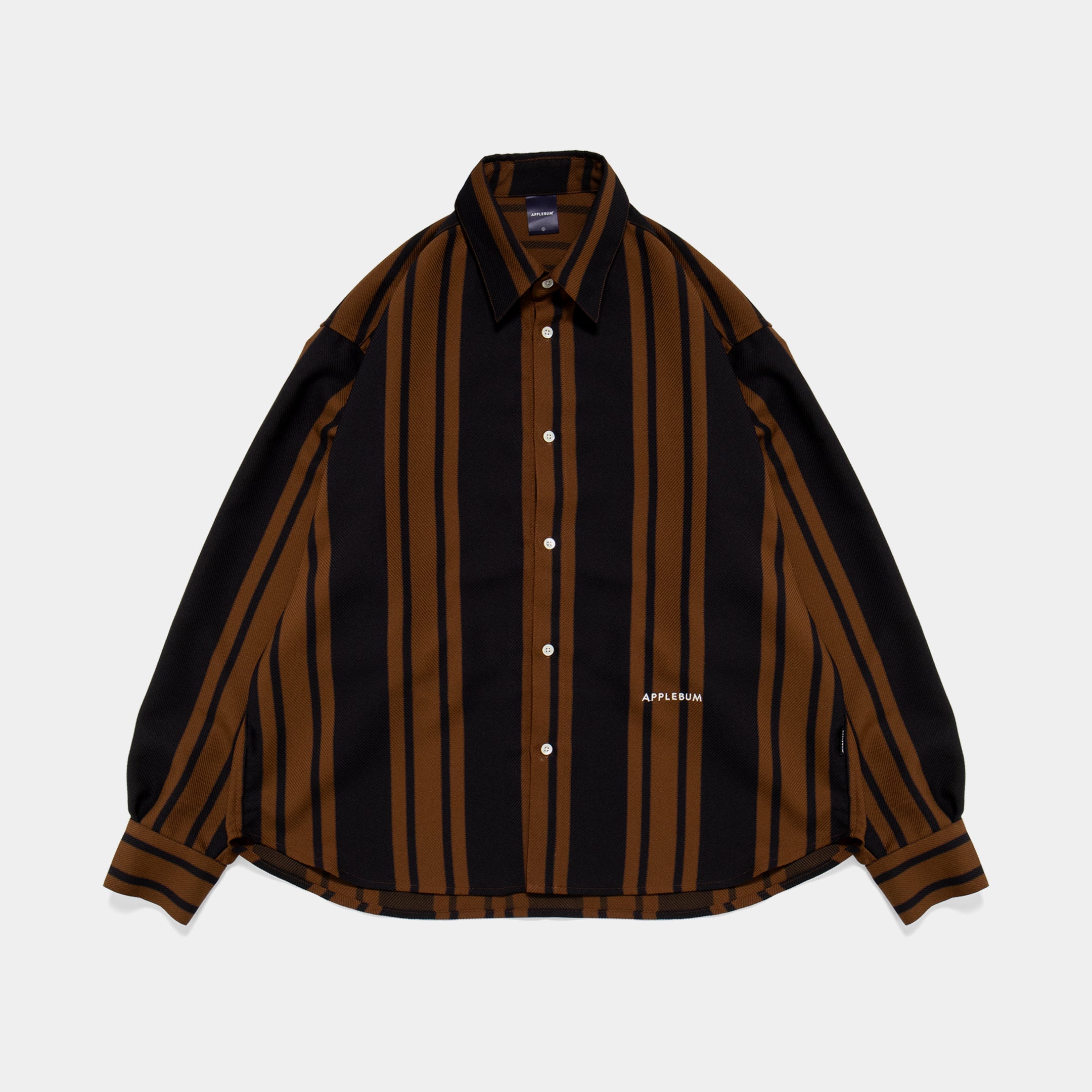 Wooly Twill Stripe Oversize L/S Shirt / 2520211