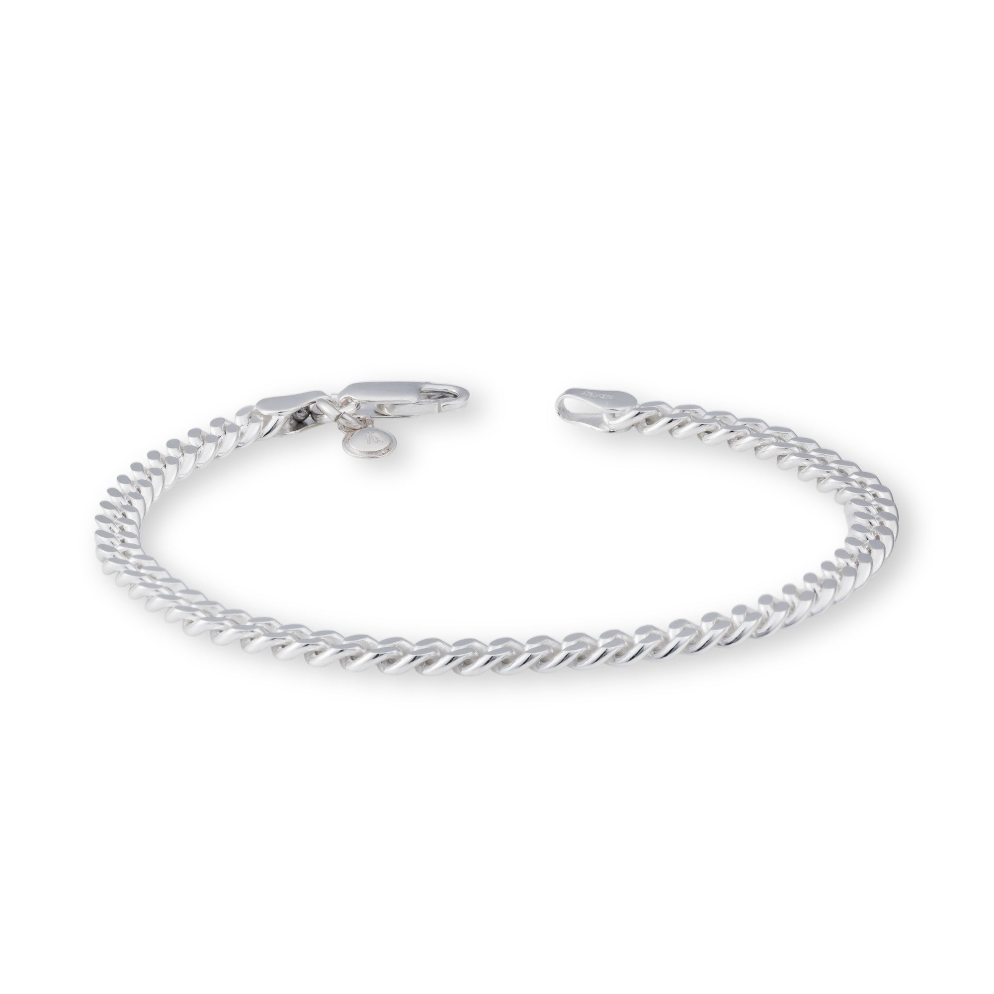 AQUA SILVER】チェーンブレスレット（ASB-067-Medium）