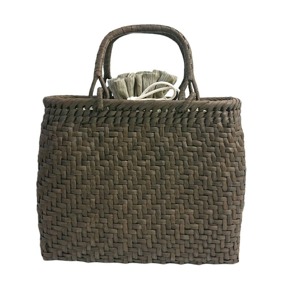 山葡萄かごバッグ K3611B 巾着袋付き 山ぶどう やまぶどう 手作り さん