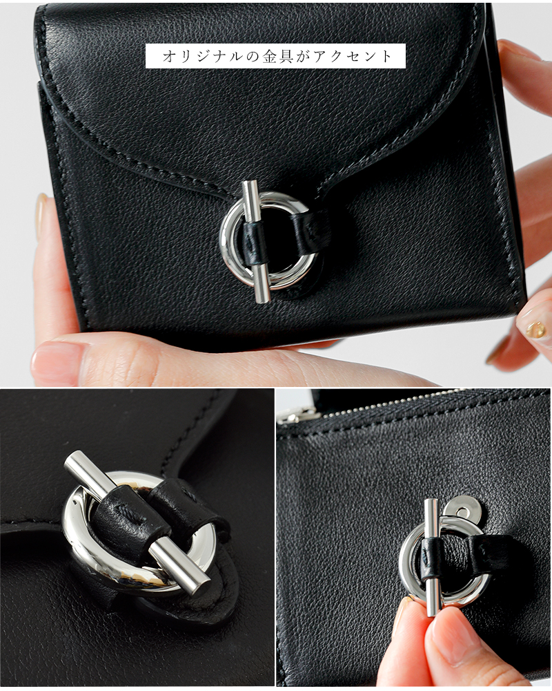 MARY AL TERNA メアリオルターナ シュリンクレザー ウォレット “CLASP