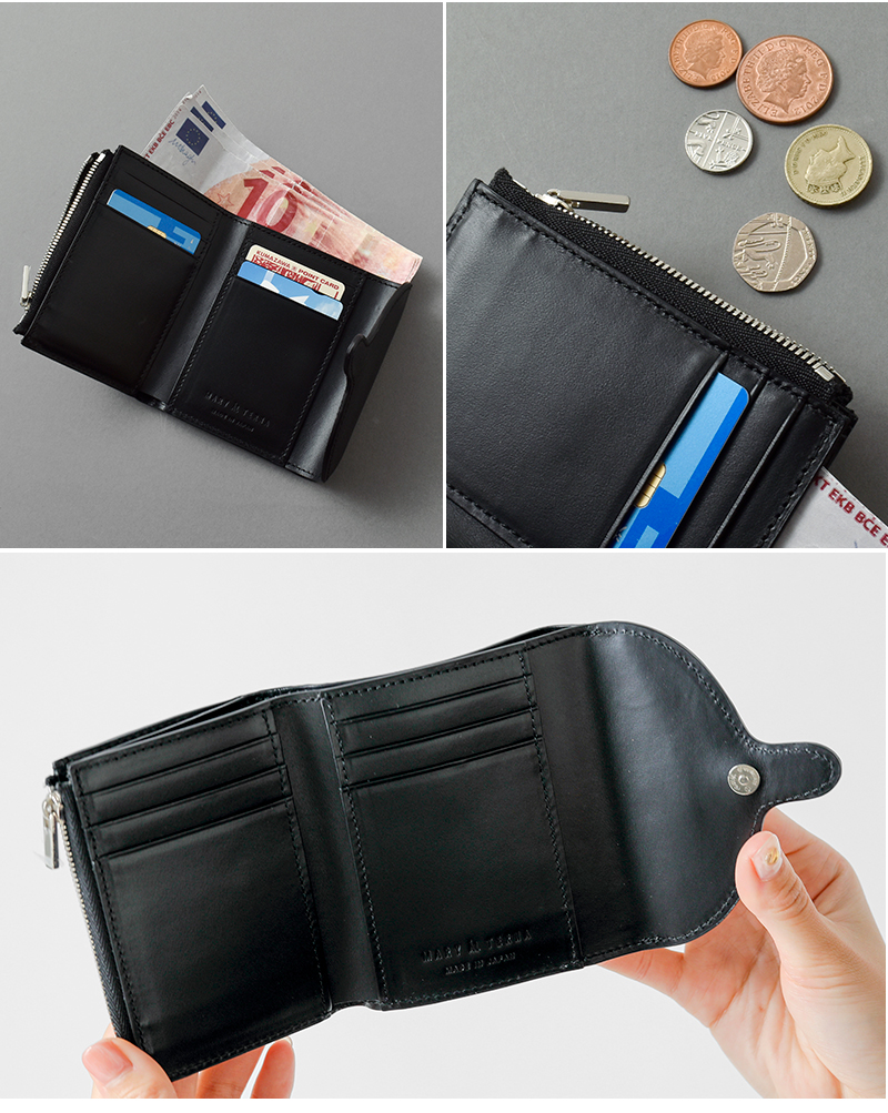 MARY AL TERNA メアリオルターナ シュリンクレザー ウォレット “CLASP