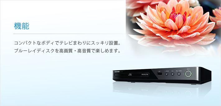 DBP-S400/機能｜レグザブルーレイ/レグザタイムシフトマシン｜REGZA
