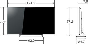 仕様表/55V型G20X｜テレビ｜REGZA：東芝