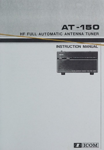 ICOM AT-150 Antenna Tuner : Free Download, Borrow, and Streaming