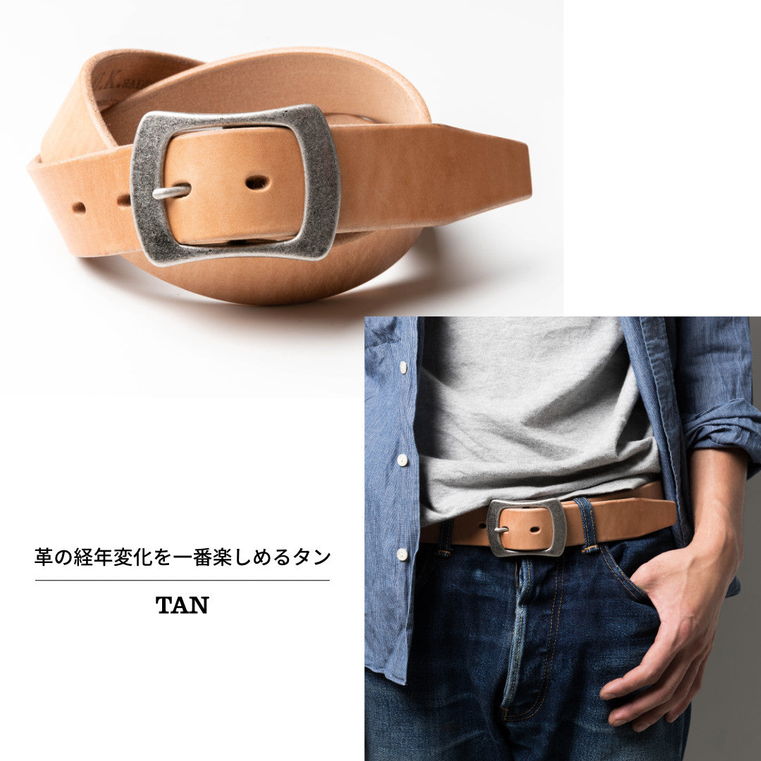 ベルト 40mm幅ギャリソンベルト U.K.サドルレザー ED(G)B40014AB