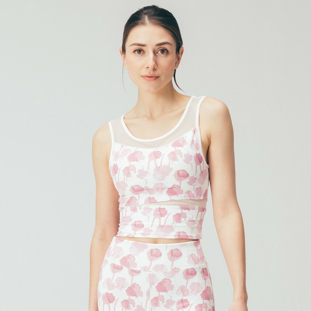 SALE】【emmi（エミ）】オリジナルフラワー柄トップス｜LITHEE YOGA