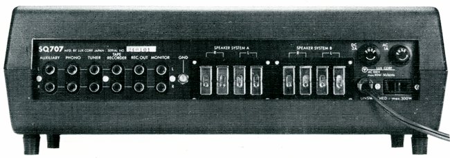 Specifications of LUXMAN SQ707 Luxman