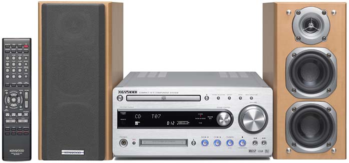 ケンウッド、自動音場補正機能搭載のCD/MDコンポ