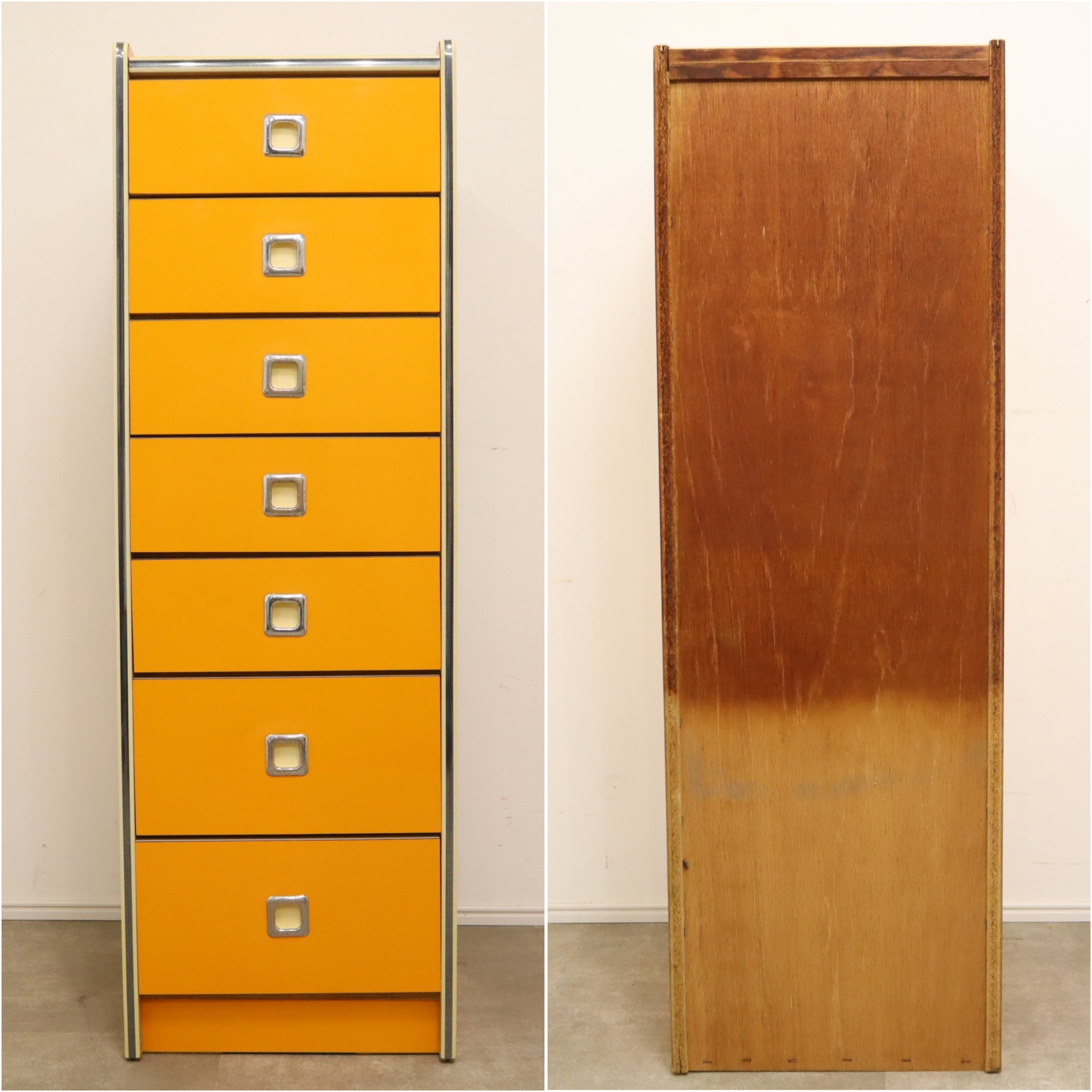 レトロポップチェスト・タンス オレンジ – バナルオンラインショップ