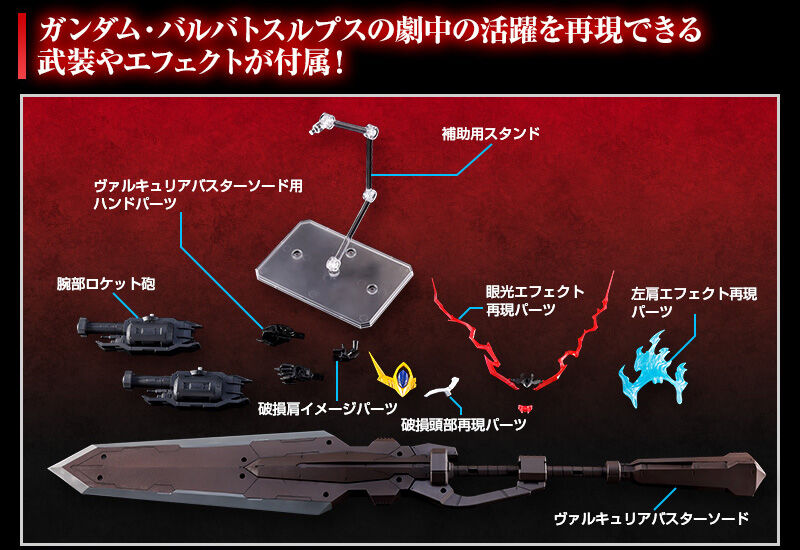 MG 1/100ガンダムバルバトスルプス用 拡張パーツセット｜プレミアム