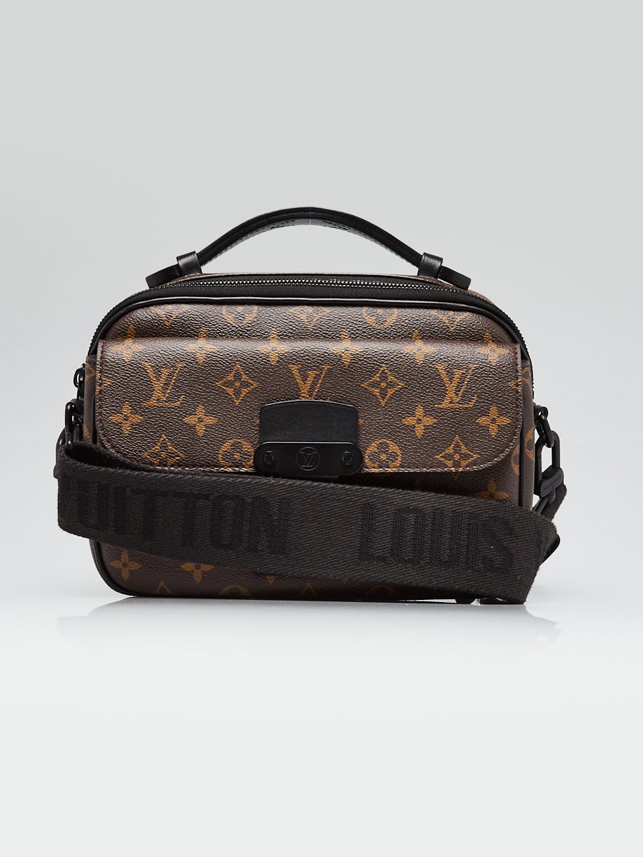 Louis Vuitton Monogram Macassar Canvas S Lock Messenger Bag