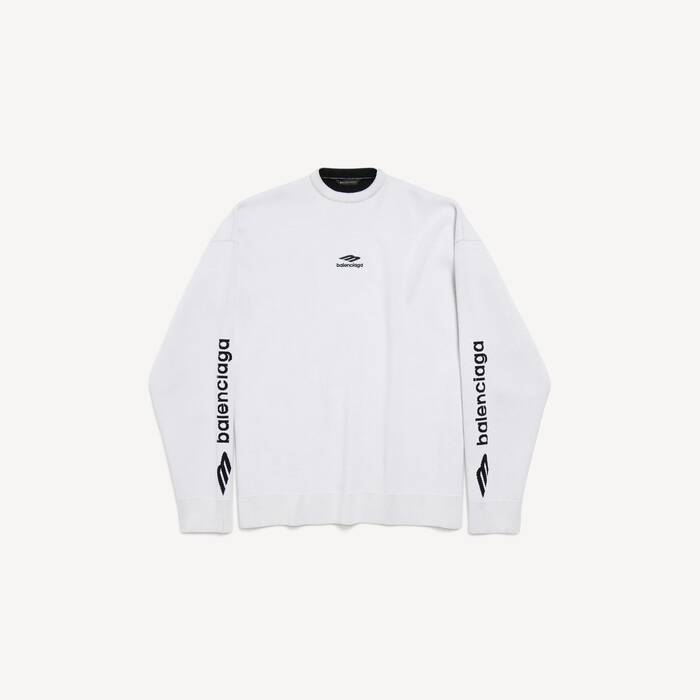 バレンシアガ セーター BALENCIAGA タートルネック ホワイト ゴルフ