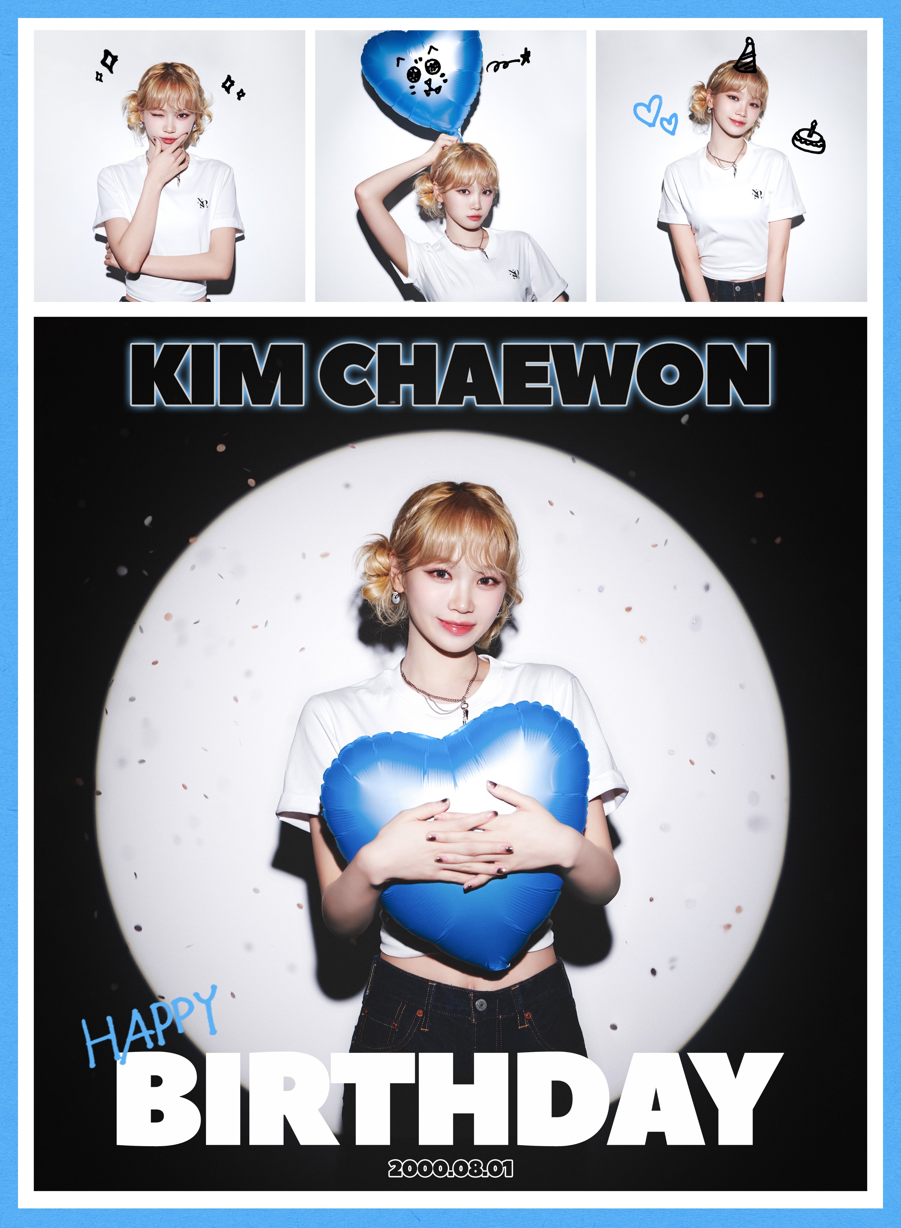 ☆LE SSERAFIM チェウォン 誕生日 おめでとう！！【NOS7】メイン ロゴ