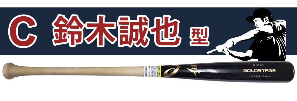 硬式木製バット「ANGELS大谷翔平型」「Cubs鈴木誠也型」硬くてしなる