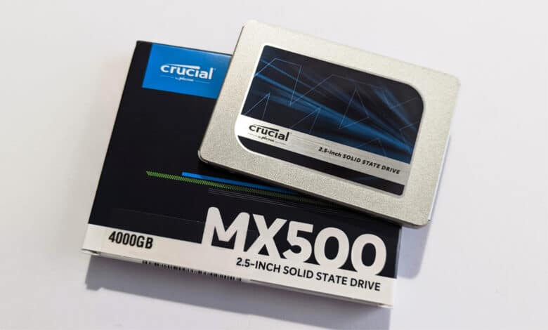 Crucial MX500 - SATA SSD with 4 TB storage capacity in test