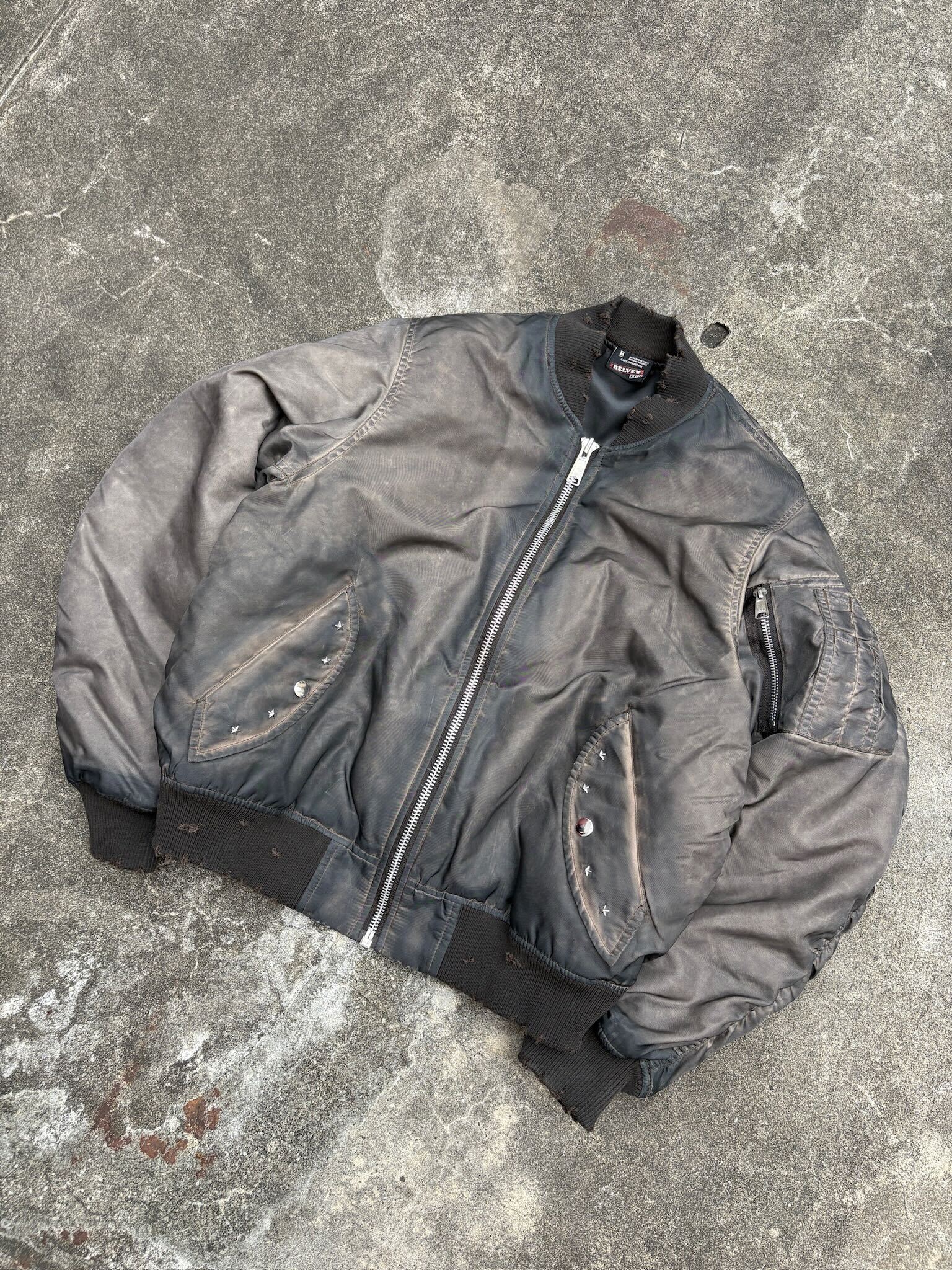 Faded MA-1 Bomber Jacket – BELVET
