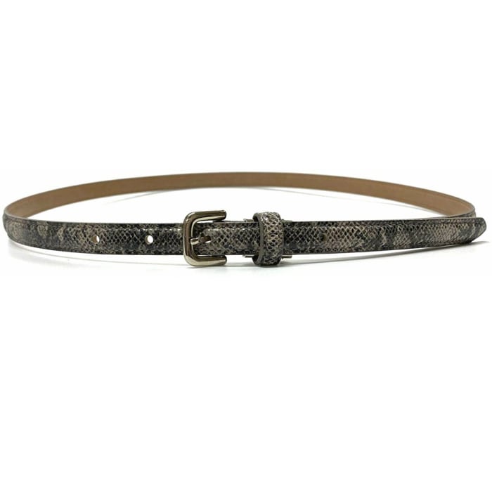 belllabell ヘビ柄 パイソン柄 レザーベルト レディースベルト 15mm
