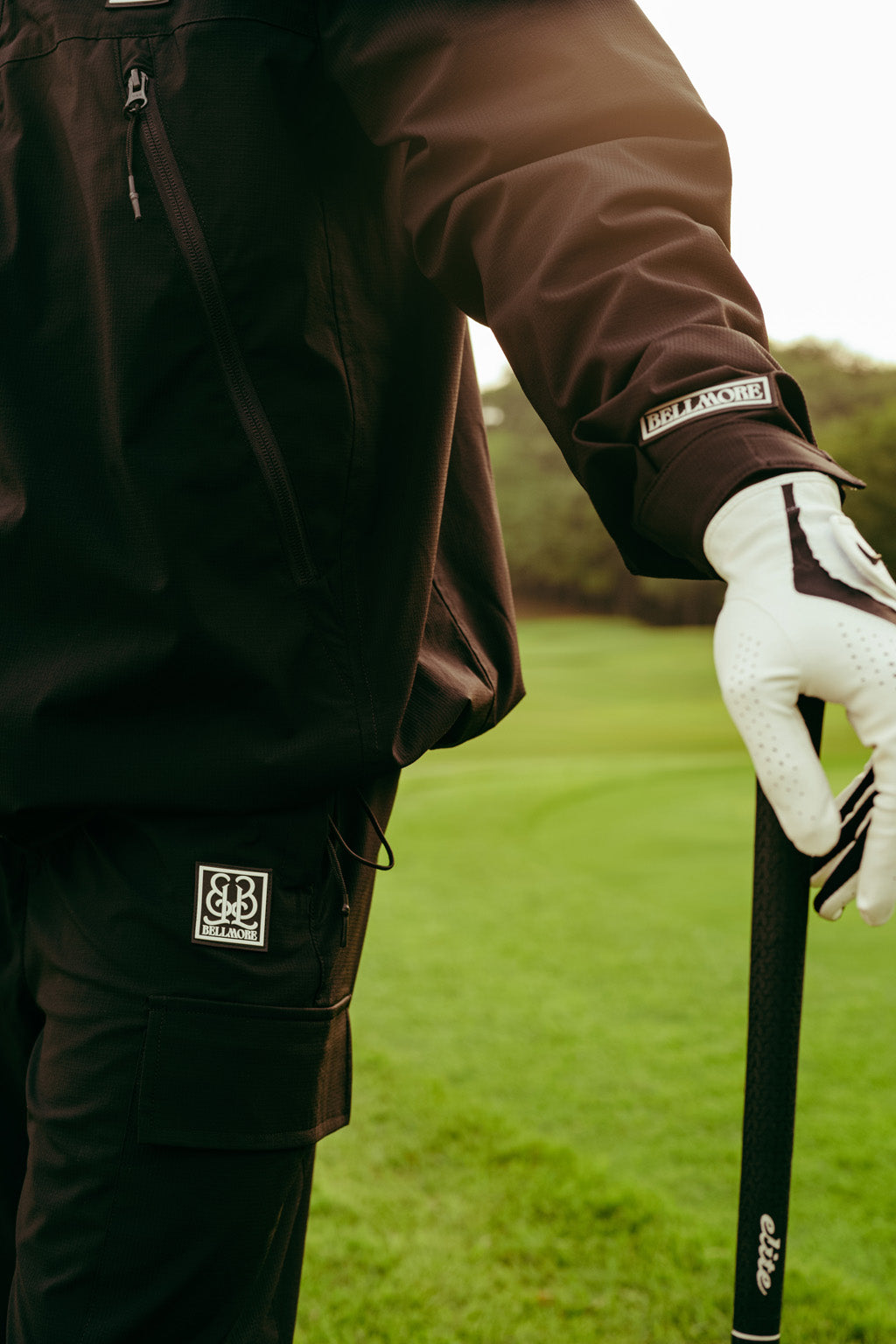 WATER-PROOF STRETCH NYLON JACKET - BLACK – BELLMORE