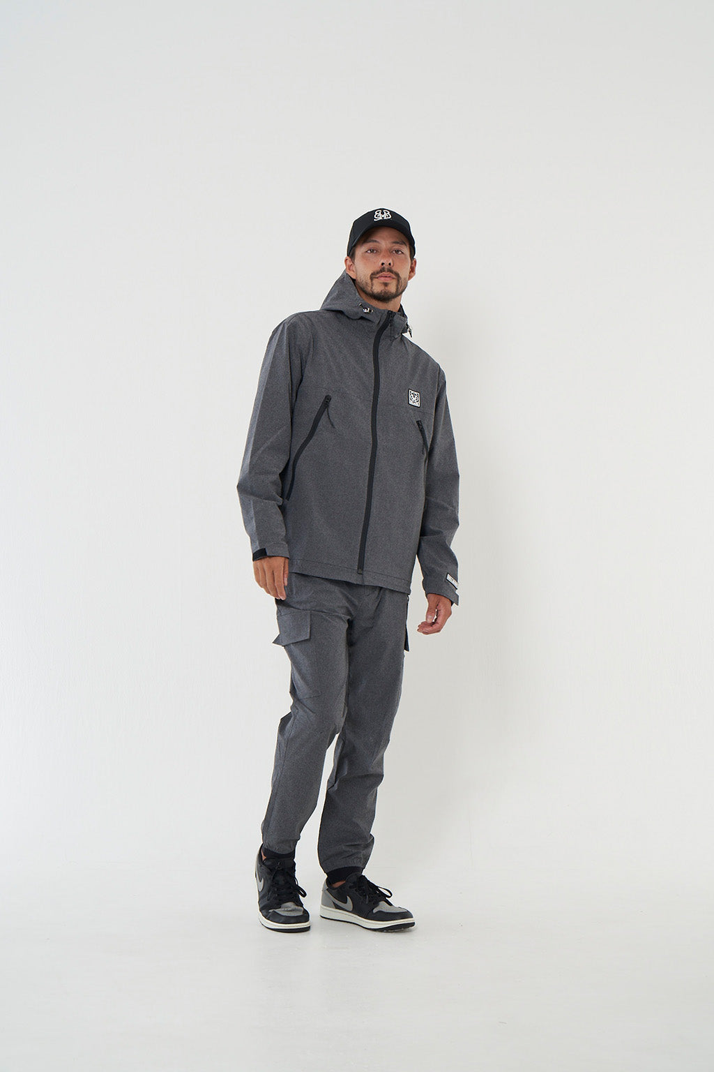 WATER-PROOF STRETCH NYLON JACKET - BLACK – BELLMORE