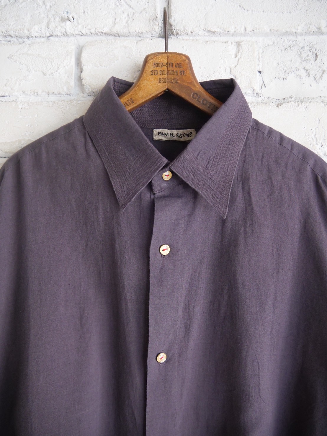 MAATEE&SONS GUPTA KHADI COTTON SHIRTS マーティーアンドサンズ