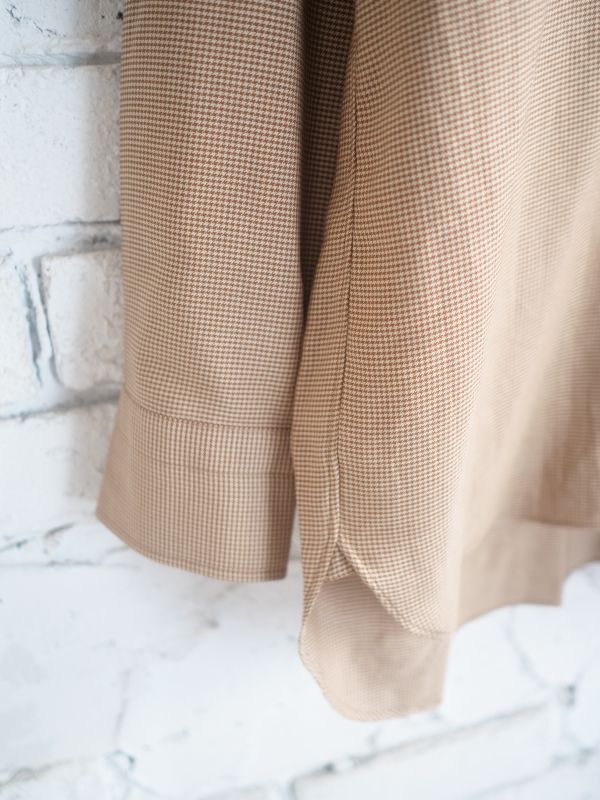 MAATEE&SONS C/SILK HOUND TOOTH/ LIAN マーティーアンドサンズ