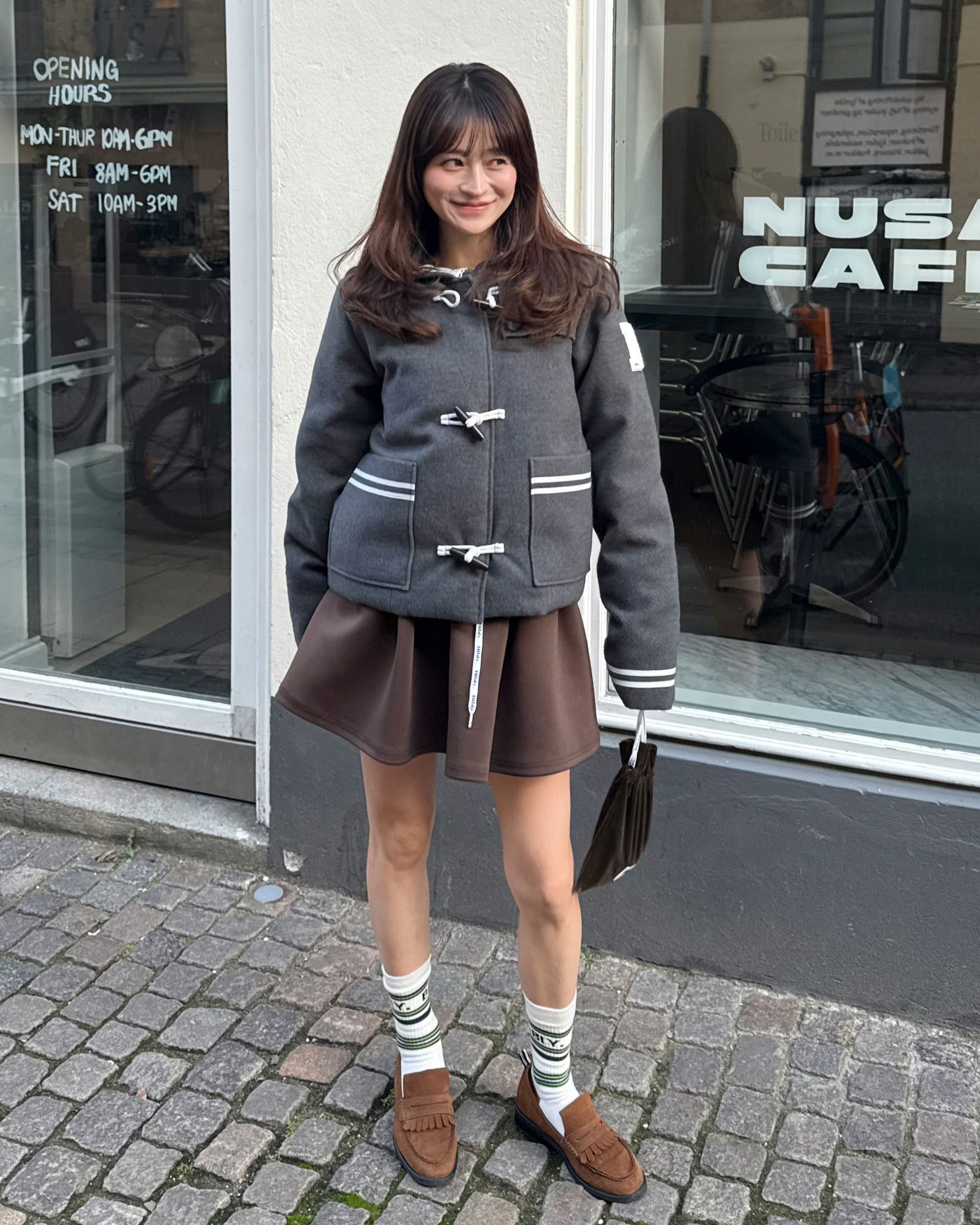 BIBIY. MADE | CHARLENE SAILOR JACKET GRAY｜Bibiy.